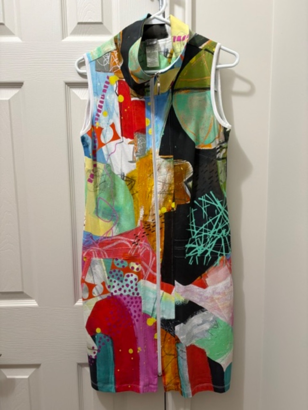 Simply Art by Dolcezza sz S multicolour slip dress sleeveless